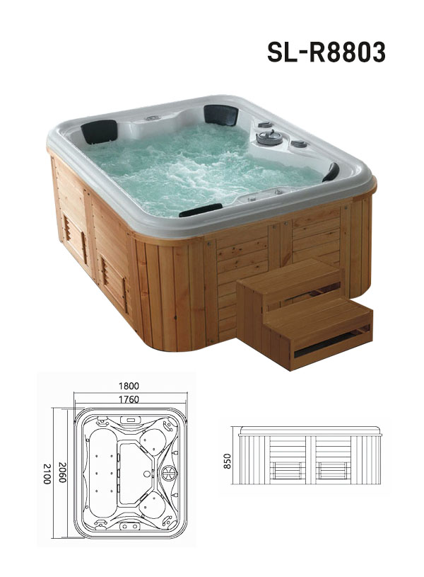 Jacuzzi tipe SL-R8803 – Luxury 4 persons